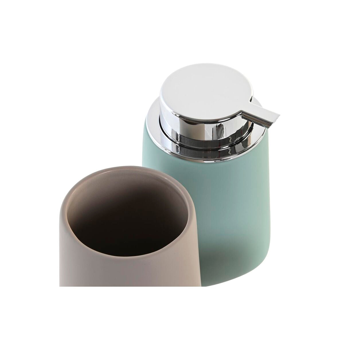 Dispenser di Sapone DKD Home Decor ABS Dolomite (9 x 9 x 14,5 cm) (2 Unità)