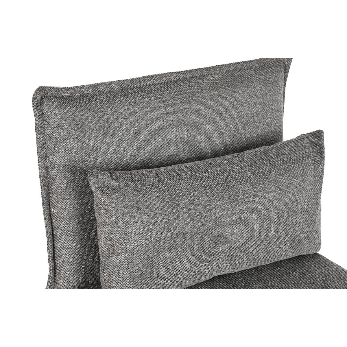 Poltrona DKD Home Decor Nero Grigio Metallo (66 x 78 x 75 cm)