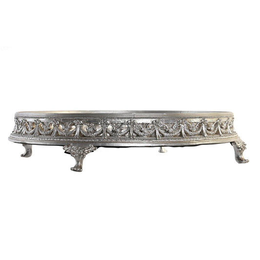 Vassoio per aperitivi DKD Home Decor Specchio Argentato Dorato Resina Neoclassico (38,5 x 38,5 x 8 cm) (2 Unità)