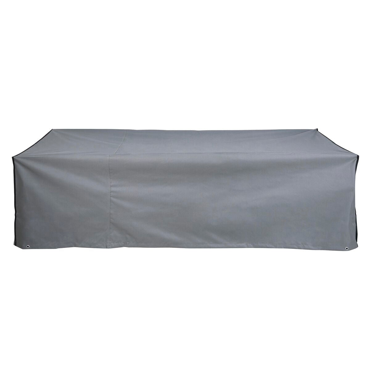 Copridivano DKD Home Decor Nero Alluminio Grigio scuro (205 x 80 x 60 cm)