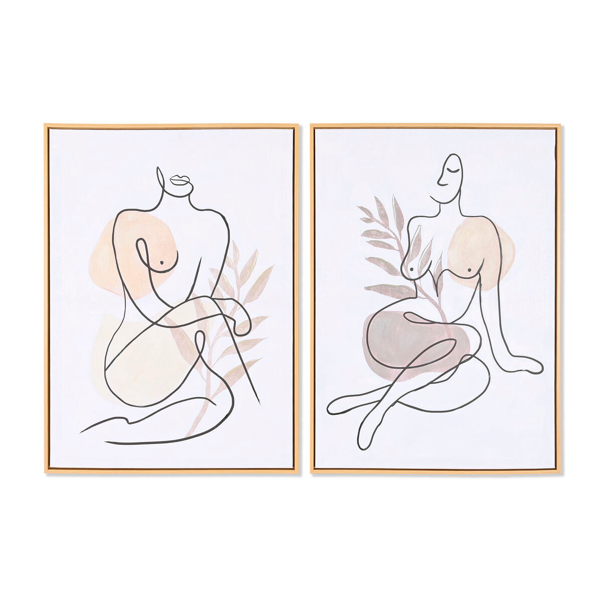 Quadro DKD Home Decor Astratto Scandinavo (50 x 3,5 x 70 cm) (2 Unità)