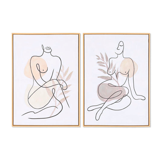 Quadro DKD Home Decor Astratto Scandinavo (50 x 3,5 x 70 cm) (2 Unità)