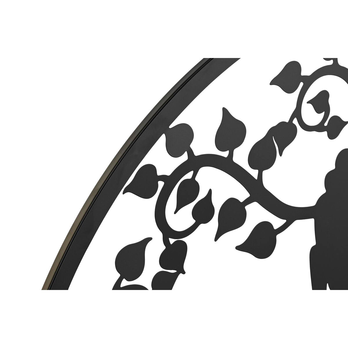 Decorazione da Parete DKD Home Decor Nero Metallo Buddha Bianco Orientale (100 x 1 x 100 cm) (2 Unità)