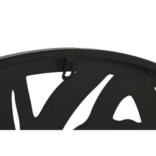 Decorazione da Parete DKD Home Decor Nero Metallo Buddha Orientale (100 x 1 x 100 cm) (2 Unità)