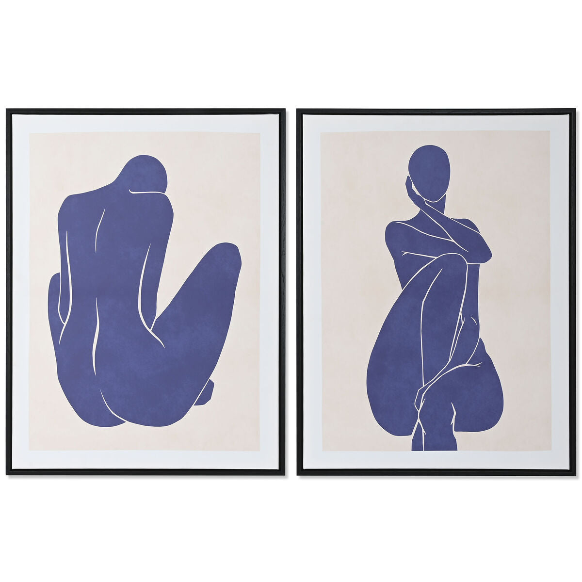Quadro DKD Home Decor Donna Moderno (60 x 4 x 80 cm) (2 Unità)