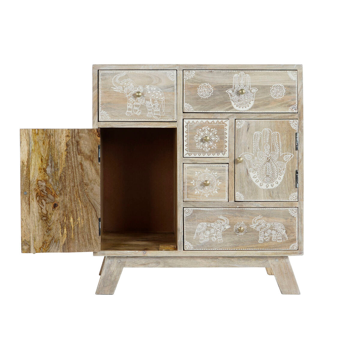 Cassettiera DKD Home Decor 61 x 33,5 x 68,5 cm Naturale Legno di mango