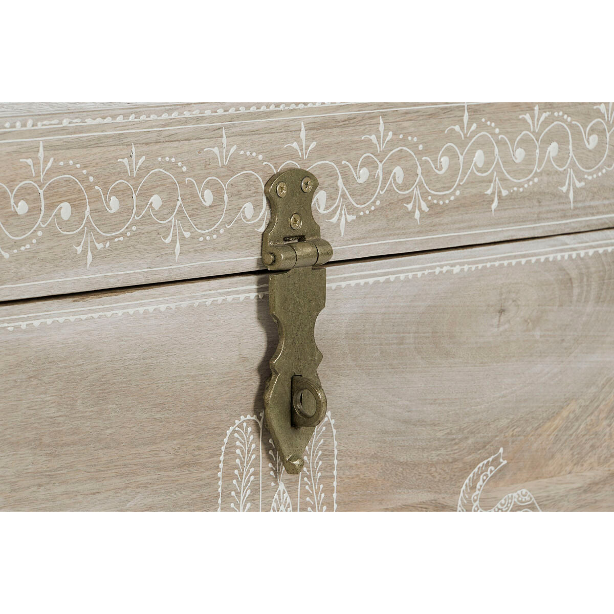 Baule DKD Home Decor 78 x 43 x 45 cm Naturale Legno di mango Legno MDF