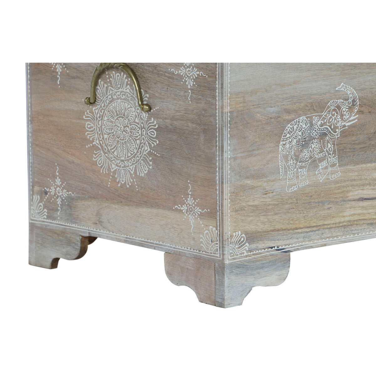 Baule DKD Home Decor 78 x 43 x 45 cm Naturale Legno di mango Legno MDF