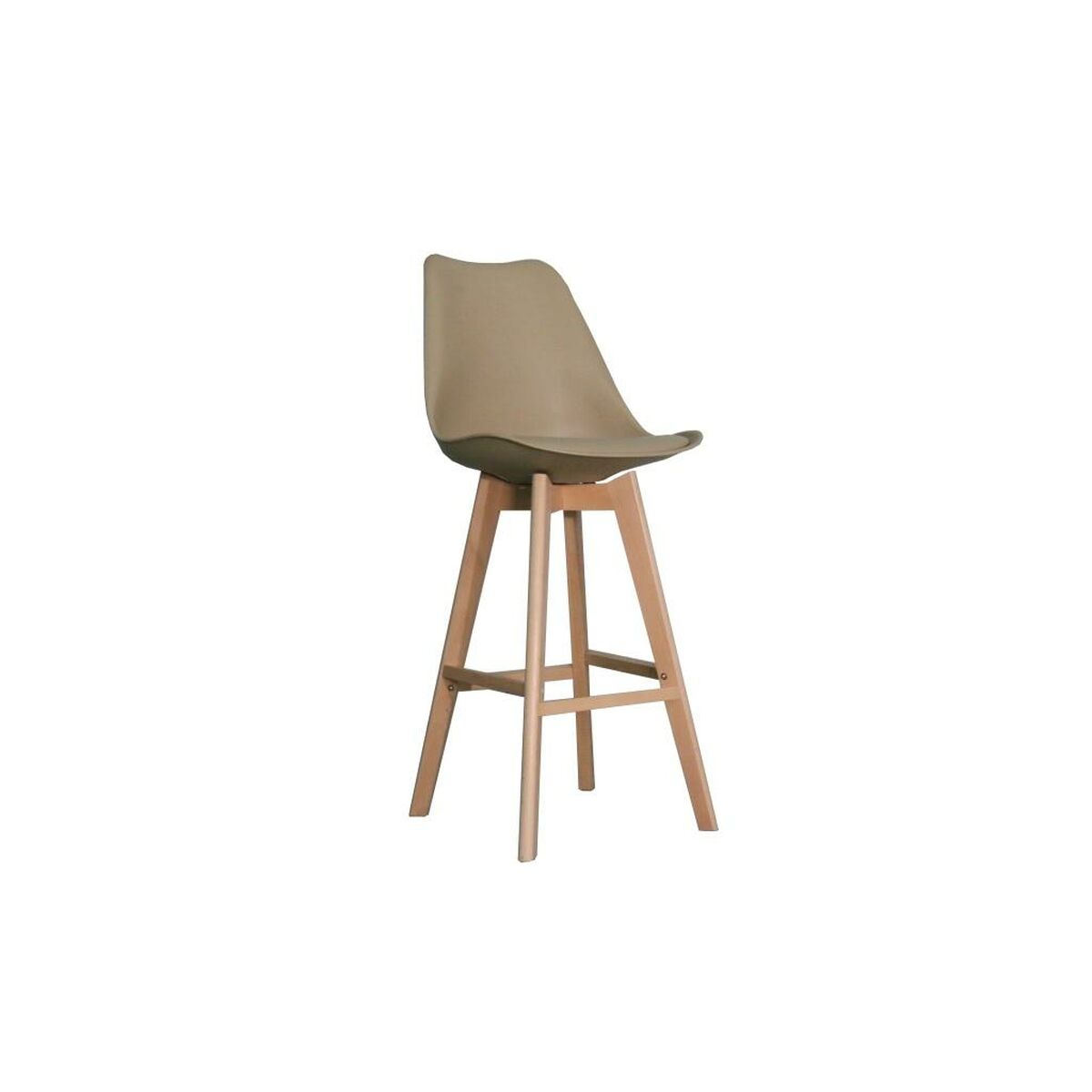 Sgabello DKD Home Decor 48,5 x 55 x 109 cm Beige Poliuretano Faggio