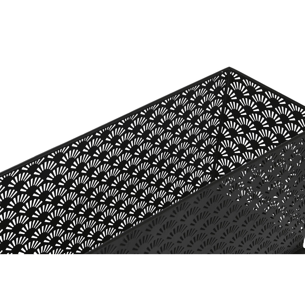 Fioriera DKD Home Decor 60 x 22 x 70 cm Nero Metallo
