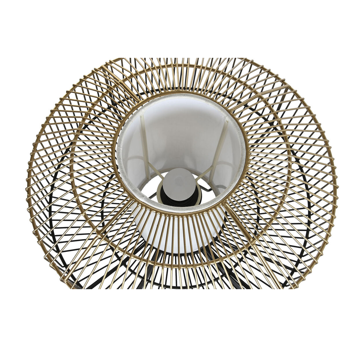 Lampada da Terra DKD Home Decor 39 x 39 x 103 cm Nero Dorato Ferro 220 V 50 W