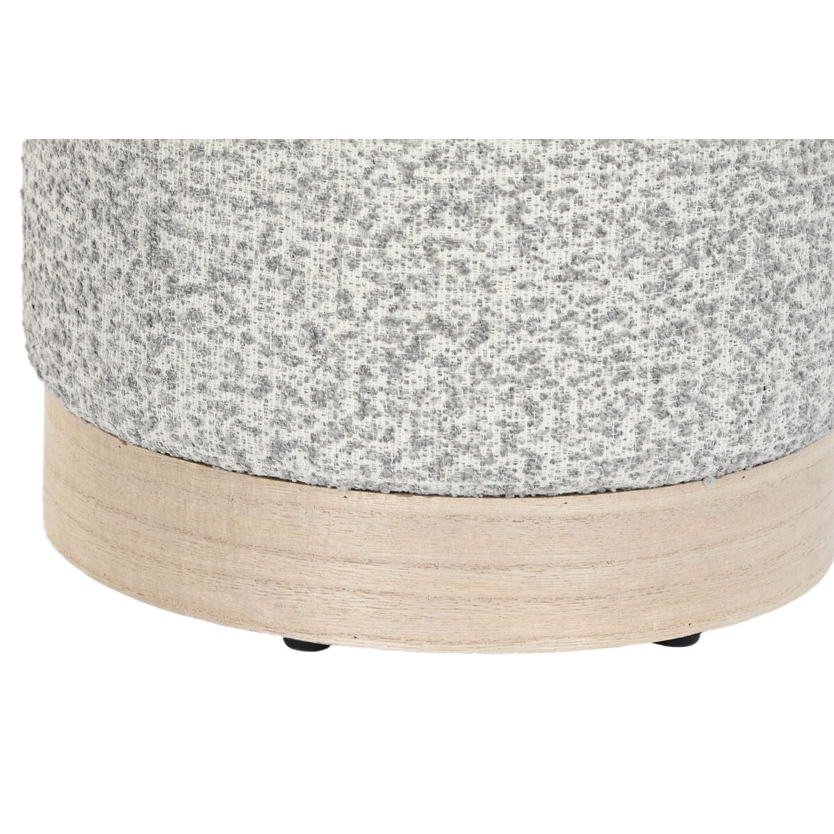 Poggiapiedi DKD Home Decor 32 x 32 x 38 cm Scandi Grigio chiaro