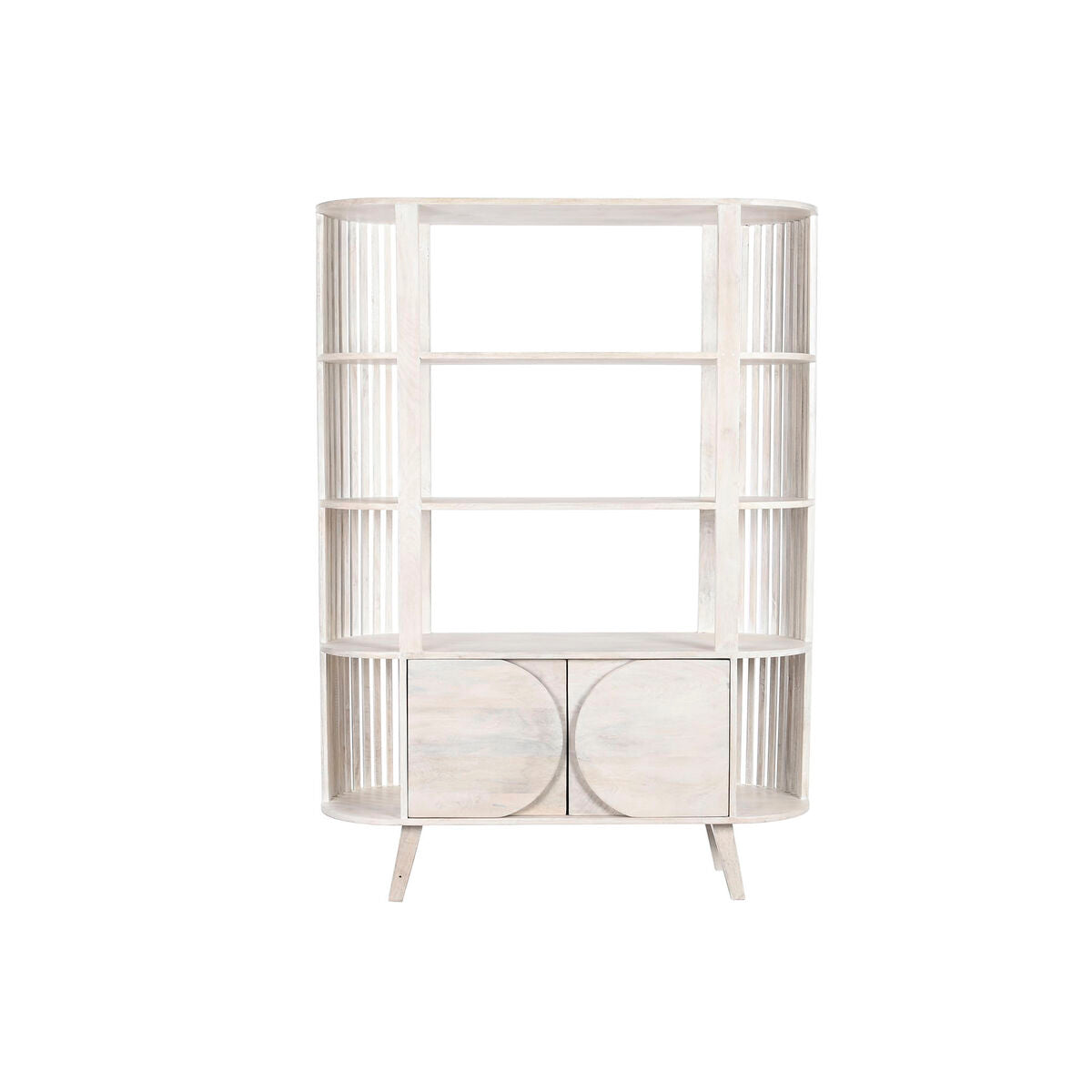 Scaffale DKD Home Decor Bianco Legno di mango (116 x 40 x 160 cm)