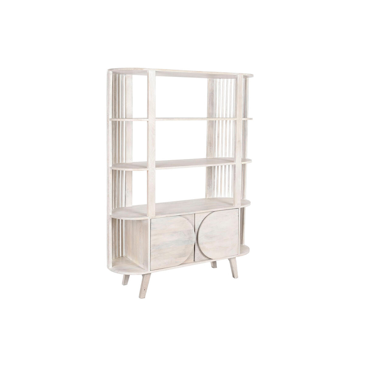 Scaffale DKD Home Decor Bianco Legno di mango (116 x 40 x 160 cm)