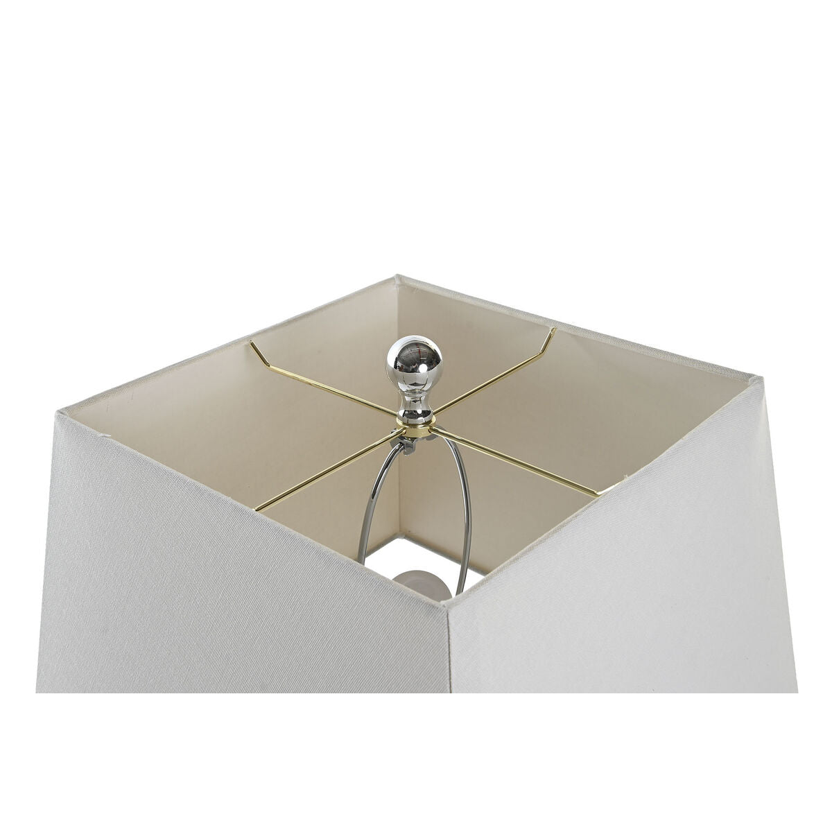 Lampada da tavolo DKD Home Decor Cristallo Grigio Bianco 220 V 36 x 36 x 70 cm 60 W