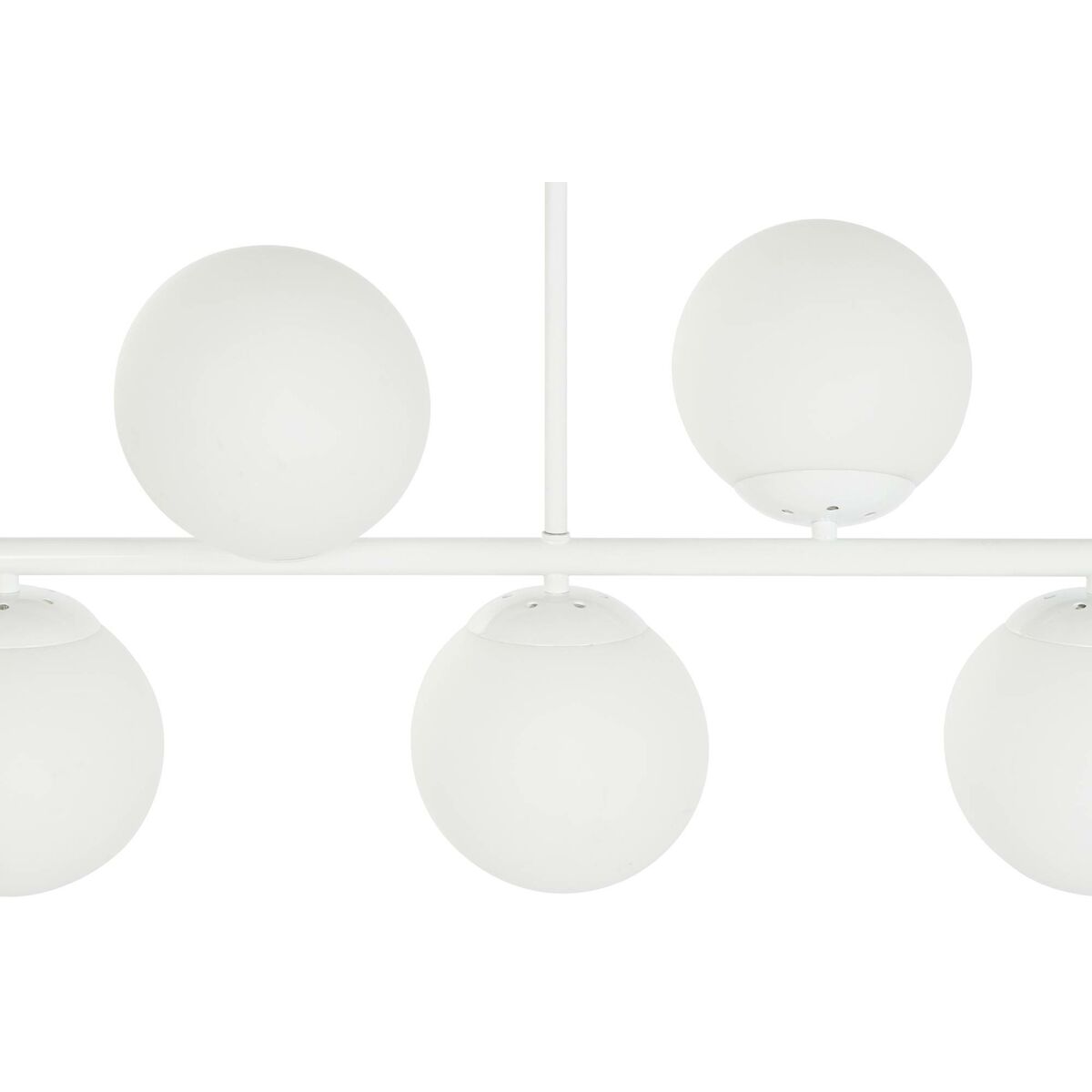 Lampadario DKD Home Decor 98 x 45 x 30 cm Cristallo Metallo Bianco 50 W