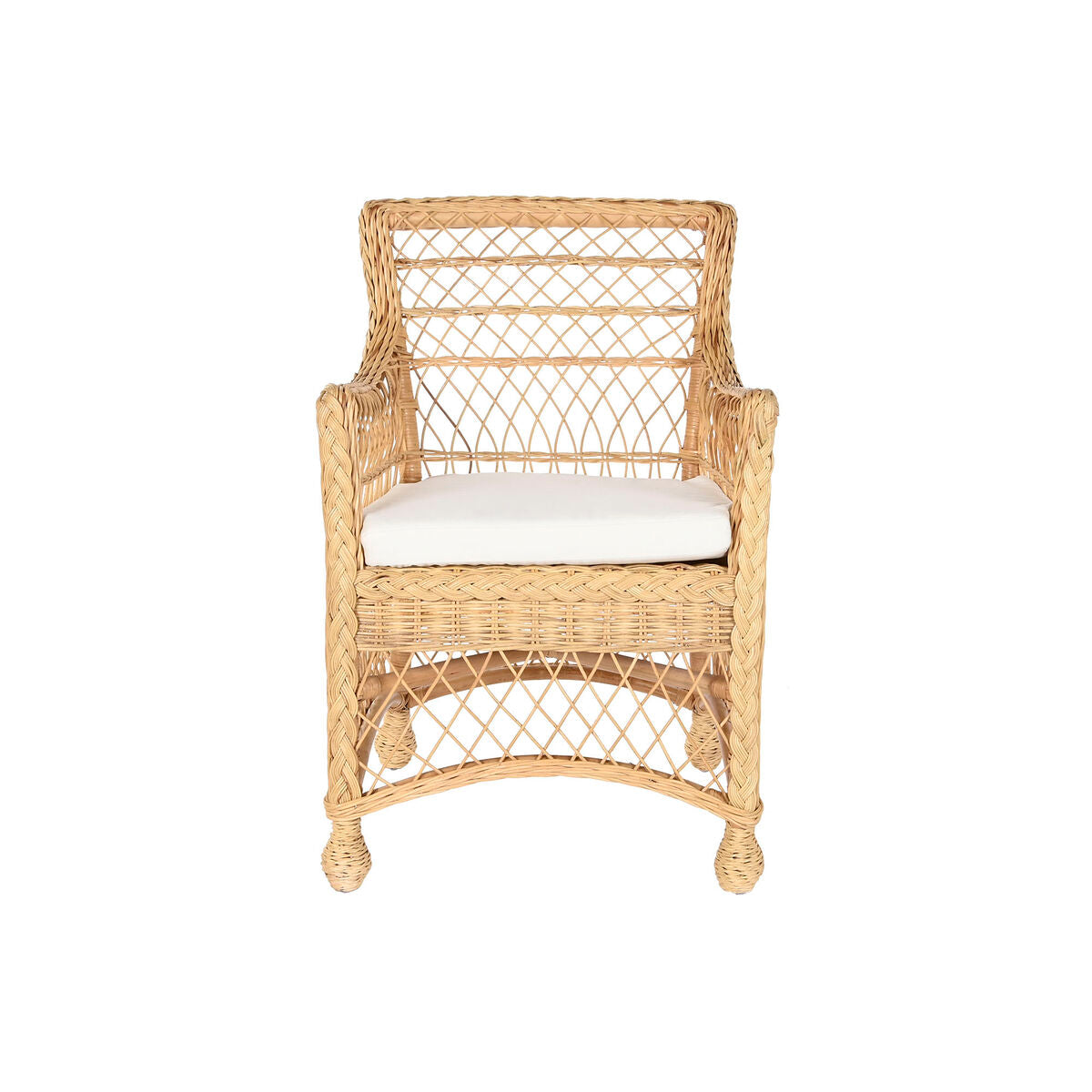 Poltrona DKD Home Decor Bianco Naturale 56 x 63 x 86 cm