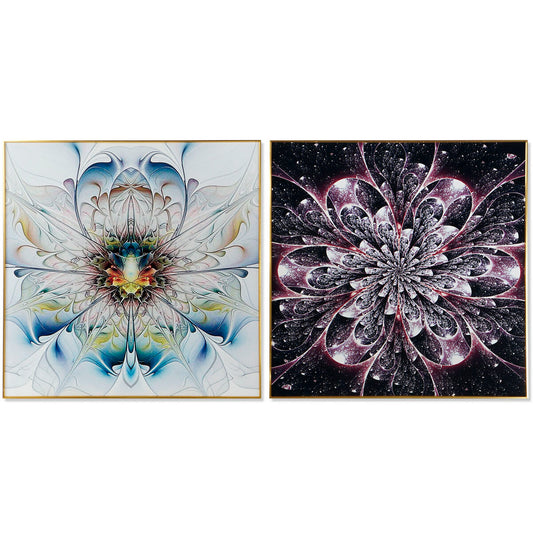 Quadro DKD Home Decor 80 x 3 x 80 cm (2 Unità)