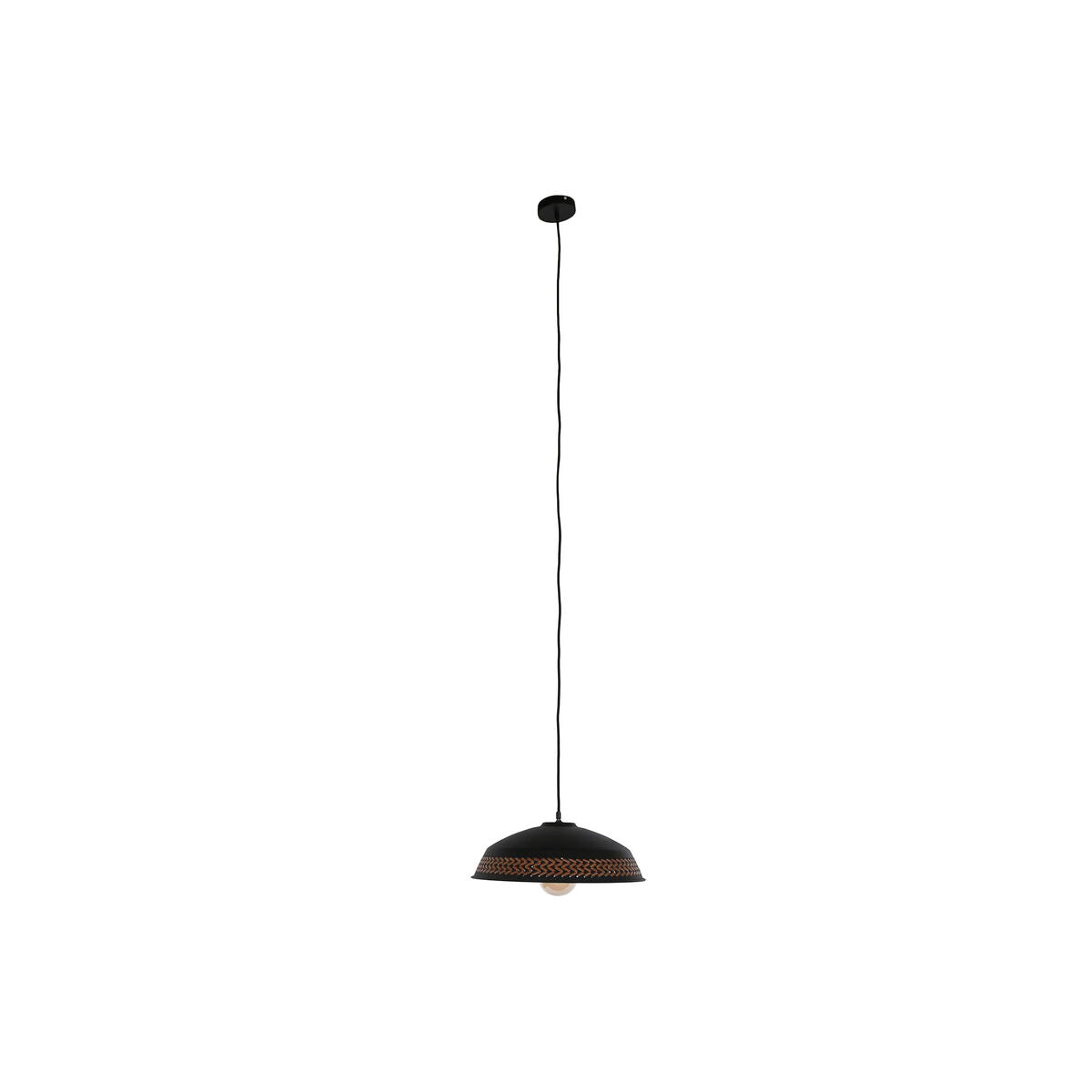 Lampadario DKD Home Decor Marrone Nero Crema Metallo 50 W 42 x 42 x 24 cm (2 Unità)