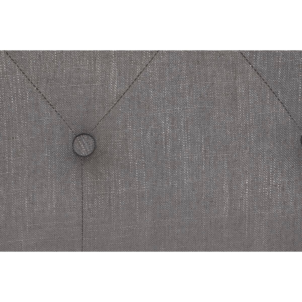 Testiera del Letto DKD Home Decor Grigio scuro Legno d'albero della gomma 160 x 10 x 120 cm