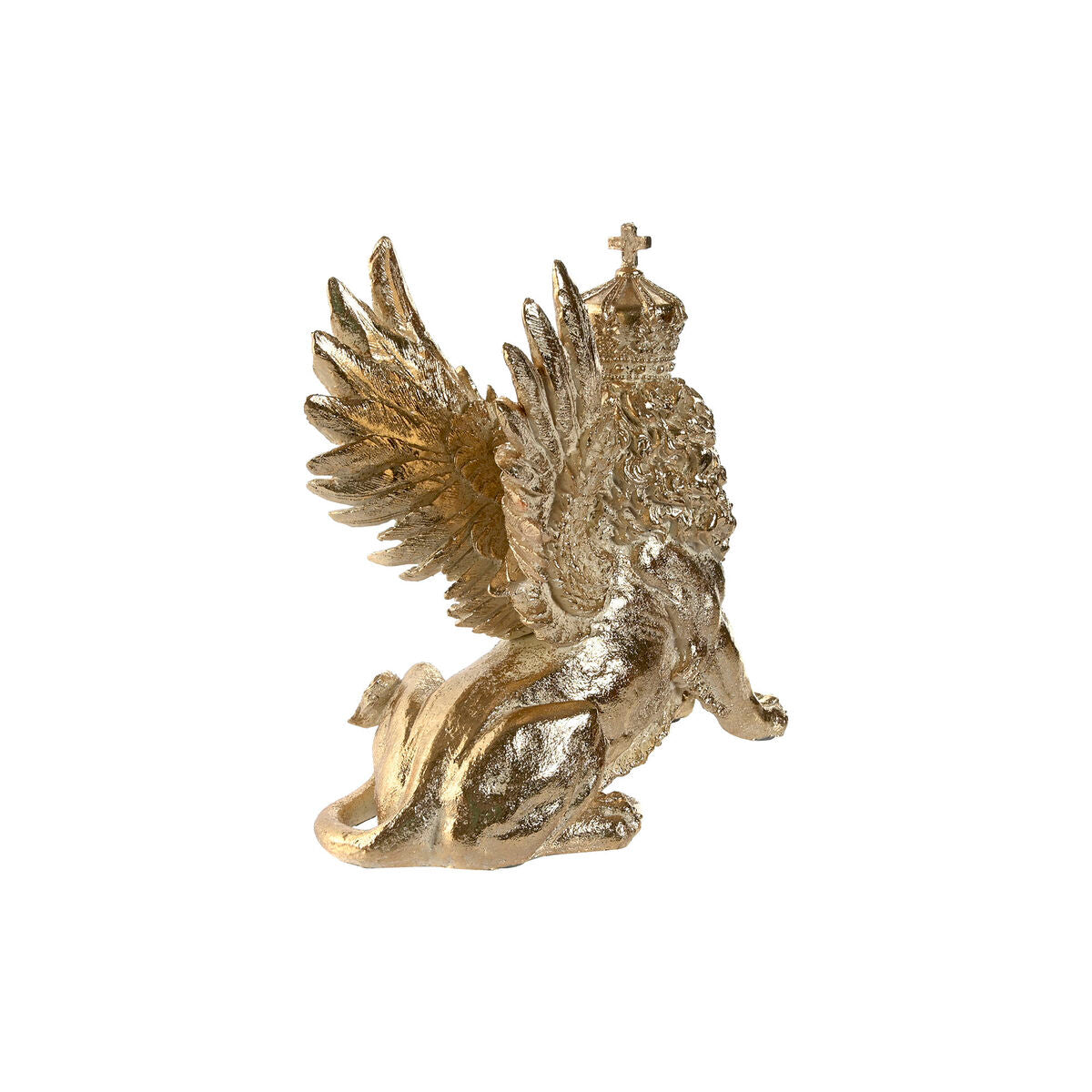 Statua Decorativa Home ESPRIT Dorato Leone 20 x 10,5 x 17,5 cm 29 x 13 x 25 cm (2 Unità)