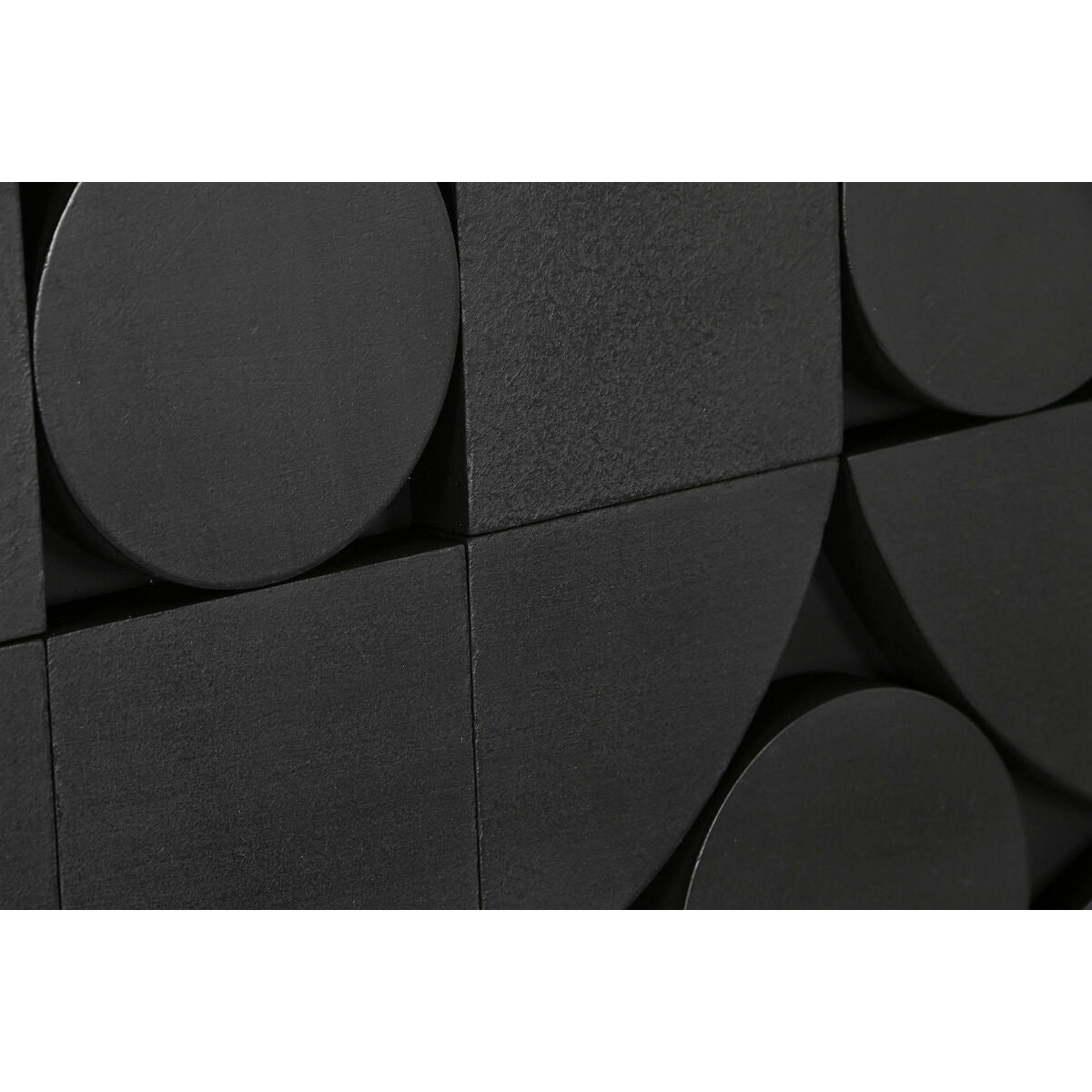 Decorazione da Parete Home ESPRIT Nero Astratto Moderno 81 x 3,8 x 117 cm