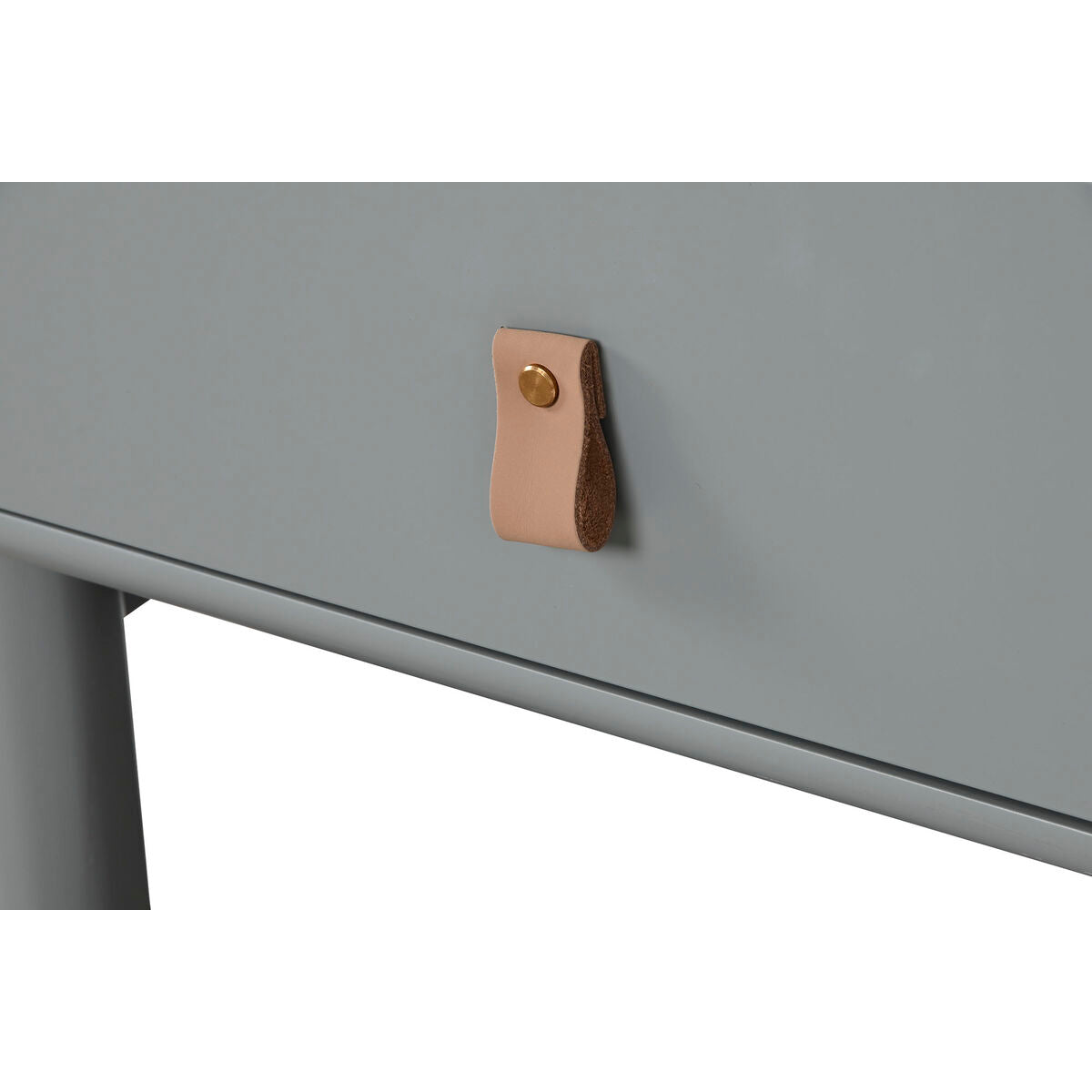 Comodino Home ESPRIT Azzurro Grigio Naturale Legno MDF 48 x 40 x 55 cm