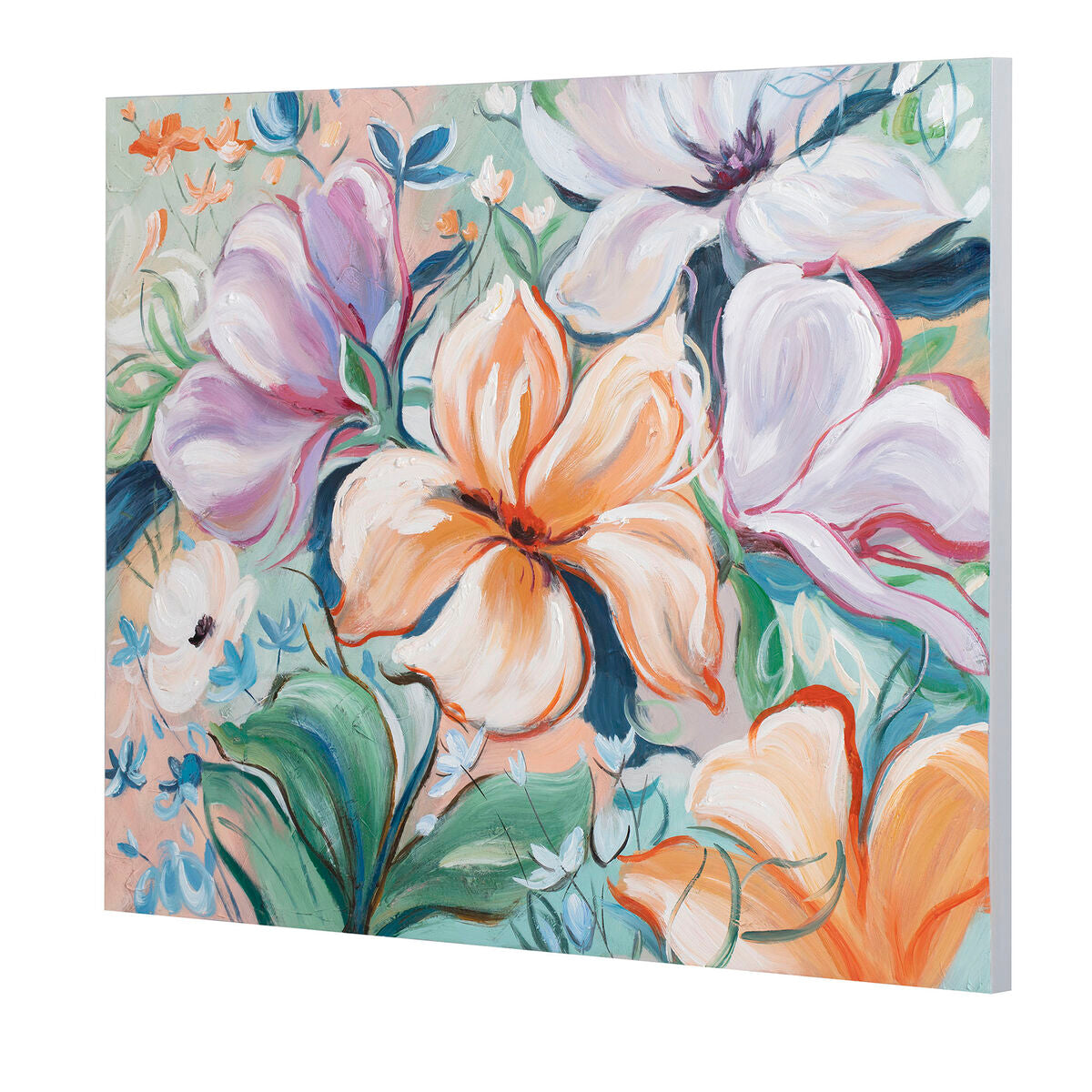 Quadro Home ESPRIT Fiori Shabby Chic 100 x 3,7 x 80 cm (2 Unità)
