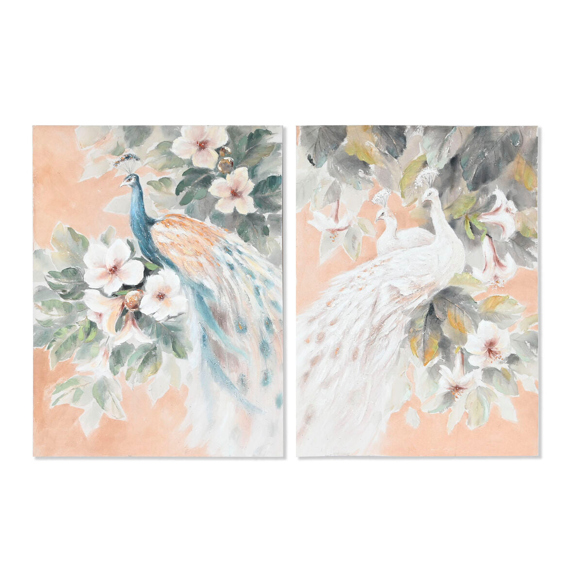 Quadro Home ESPRIT Tropicale 90 x 3,7 x 120 cm (2 Unità)