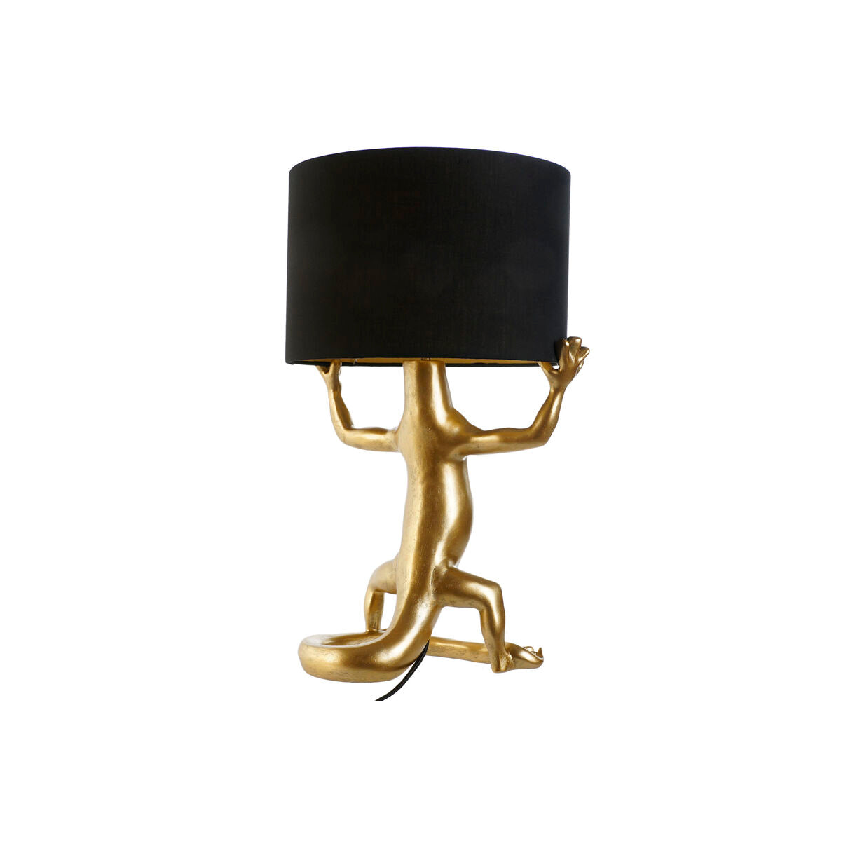 Lampada da tavolo Home ESPRIT Nero Dorato Resina 50 W 220 V 31 x 28 x 50 cm (2 Unità)