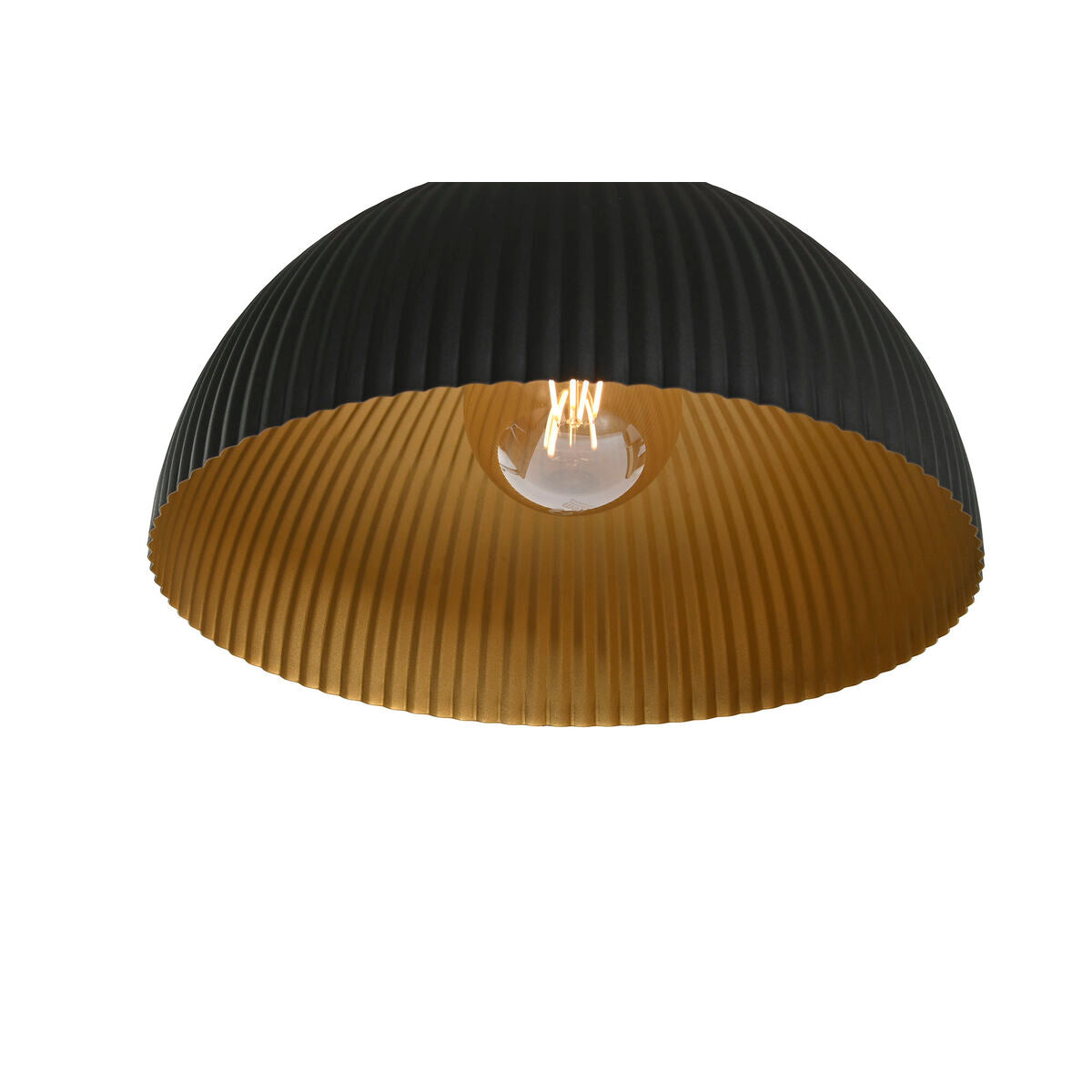 Lampadario Home ESPRIT Nero Dorato Metallo 50 W 35 x 35 x 18 cm