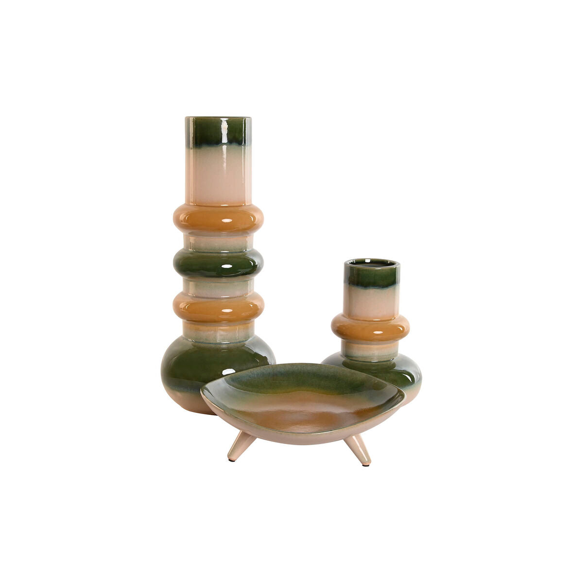 Centrotavola Home ESPRIT Multicolore Moderno 31 x 31 x 10 cm