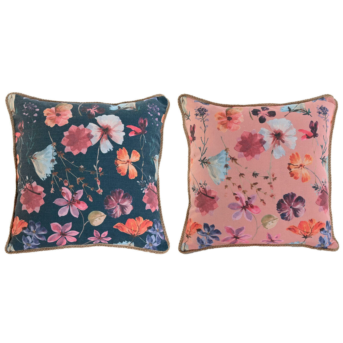 Cuscino Home ESPRIT Romantico 45 x 5 x 45 cm (2 Unità)