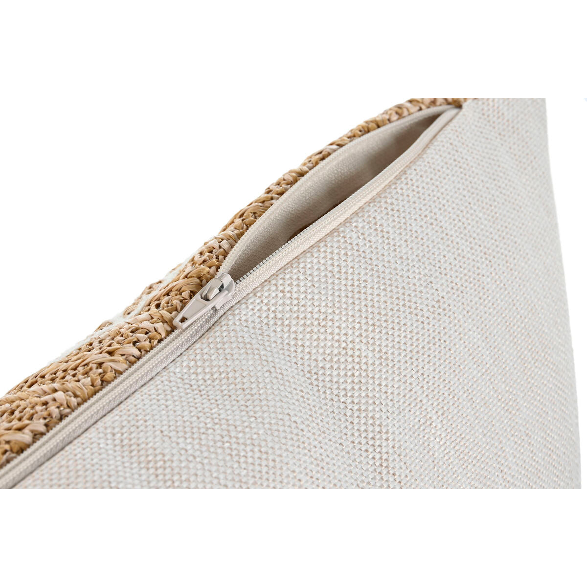 Cuscino Home ESPRIT Bianco Naturale 50 x 15 x 30 cm