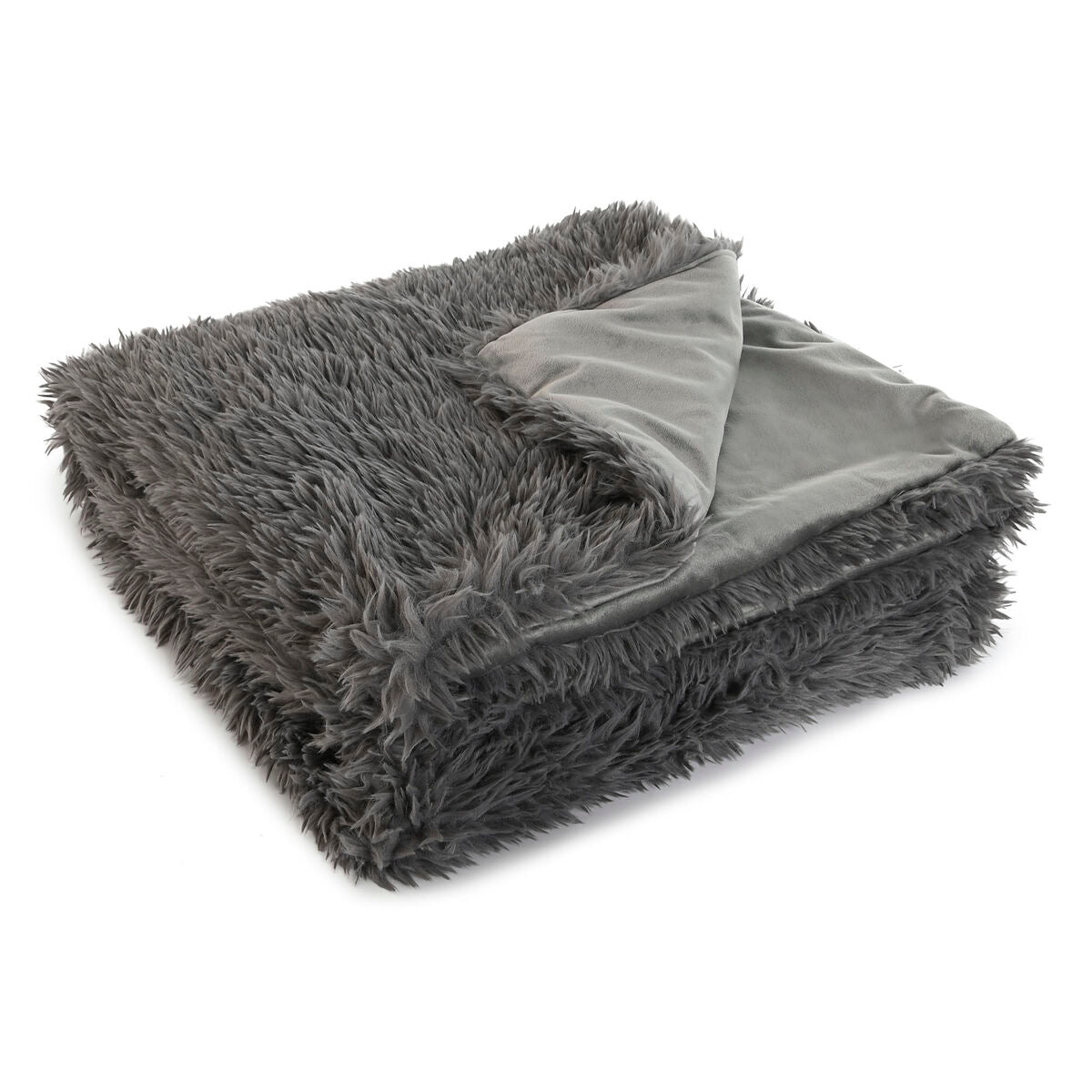 Coperta Home ESPRIT Grigio 130 x 170 cm