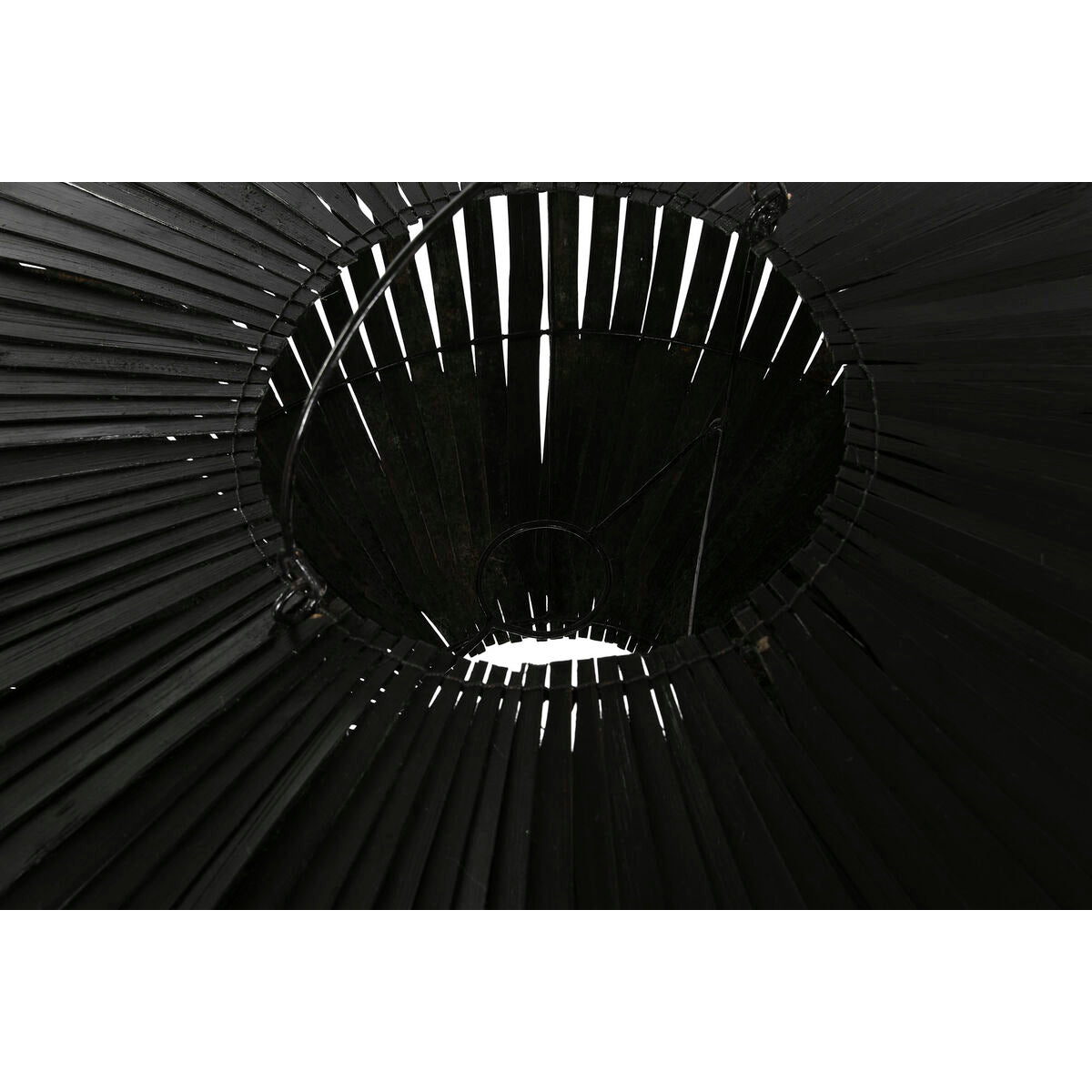 Paralume Home ESPRIT Nero Bambù 80 x 80 x 30 cm