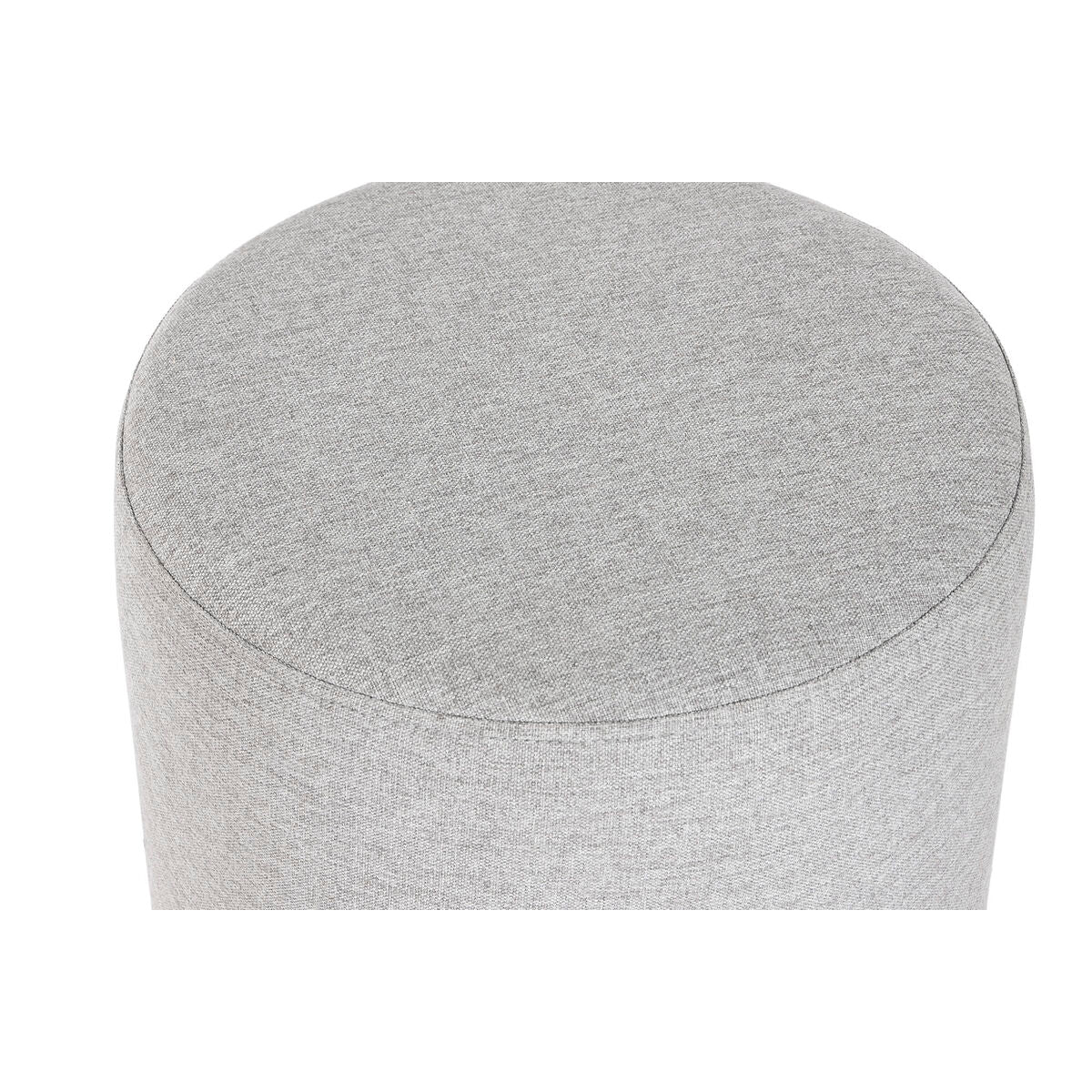 Poggiapiedi Home ESPRIT Grigio Argentato 35 x 35 x 42 cm