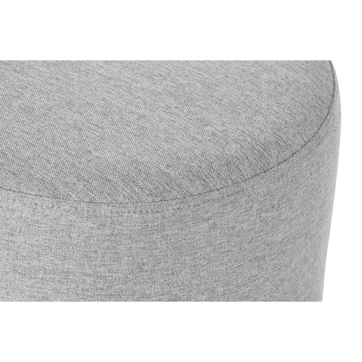Poggiapiedi Home ESPRIT Grigio Argentato 35 x 35 x 42 cm