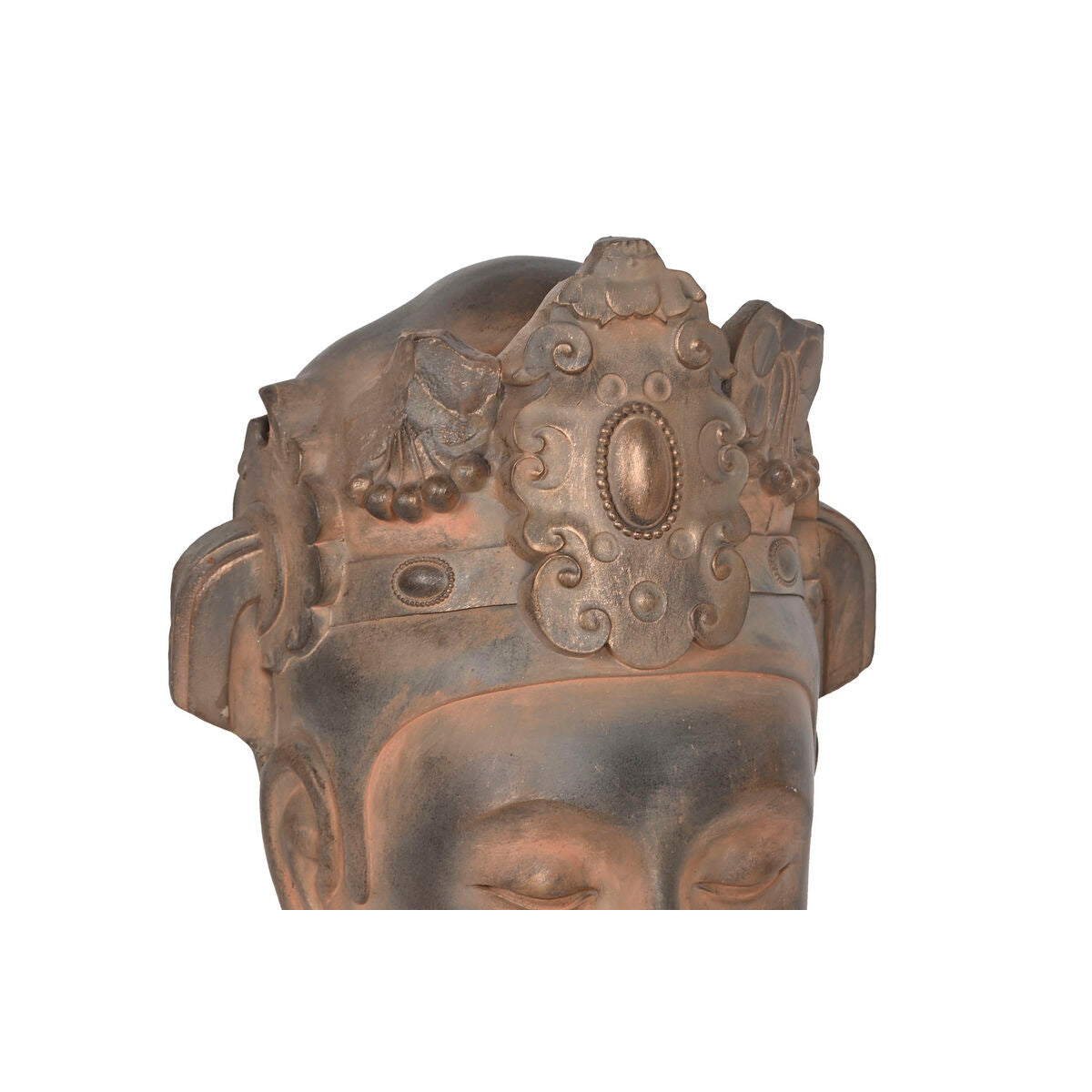 Statua Decorativa Home ESPRIT Marrone Nero Buddha Orientale 15 x 18 x 38 cm