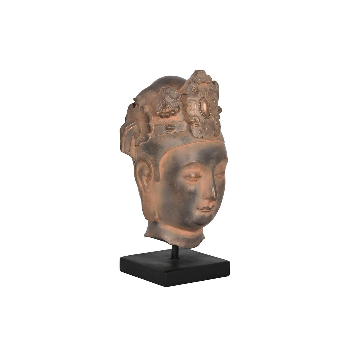 Statua Decorativa Home ESPRIT Marrone Nero Buddha Orientale 15 x 18 x 38 cm