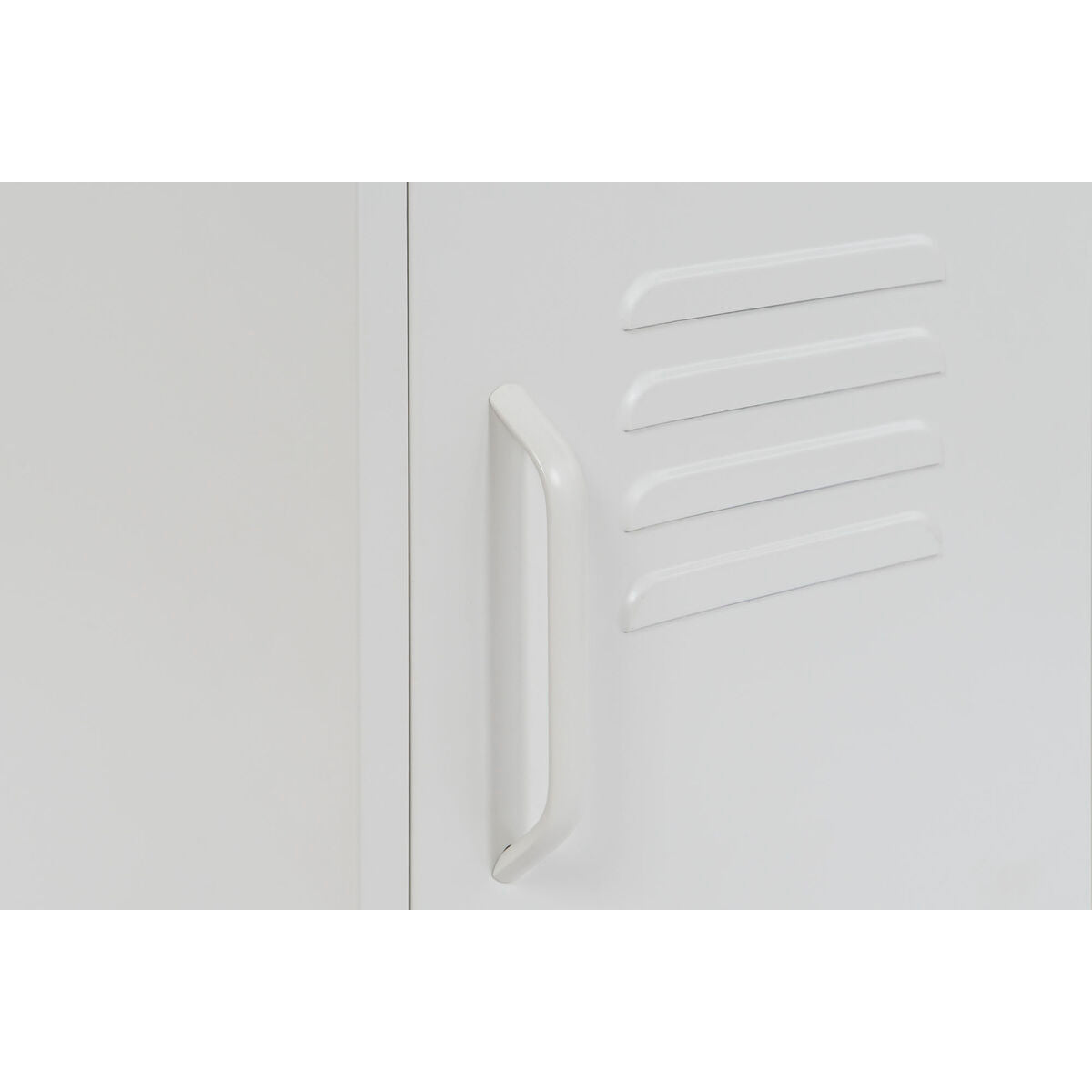 Comodino Home ESPRIT Bianco Metallo 35 x 35 x 51 cm