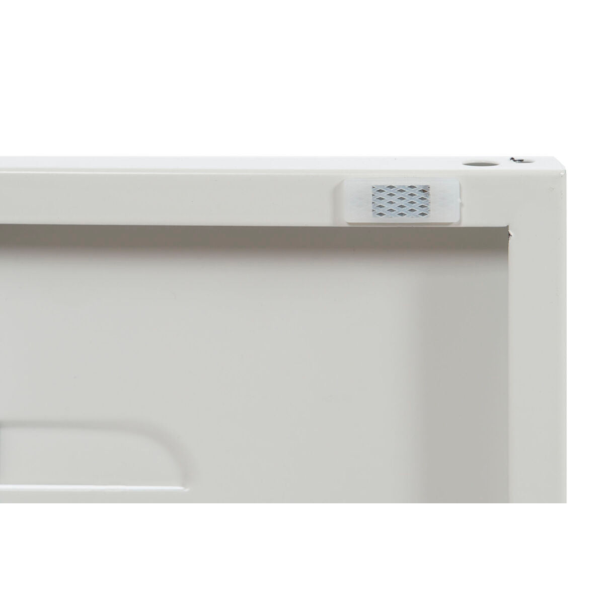 Comodino Home ESPRIT Bianco Metallo 35 x 35 x 51 cm
