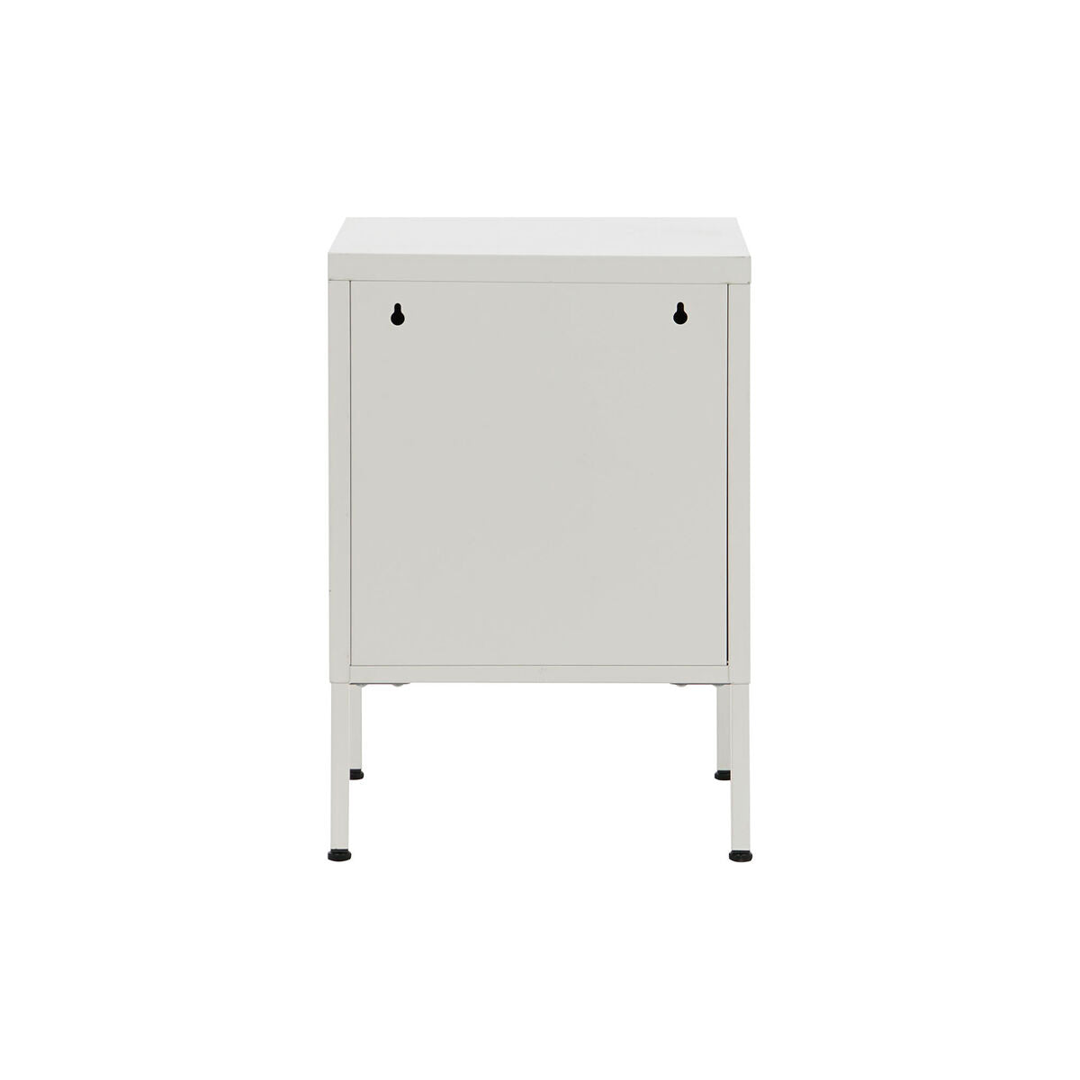 Comodino Home ESPRIT Bianco Metallo 35 x 35 x 51 cm