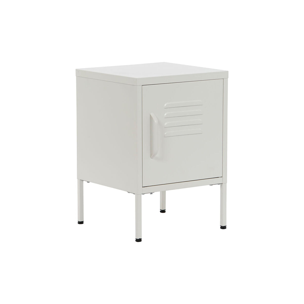 Comodino Home ESPRIT Bianco Metallo 35 x 35 x 51 cm