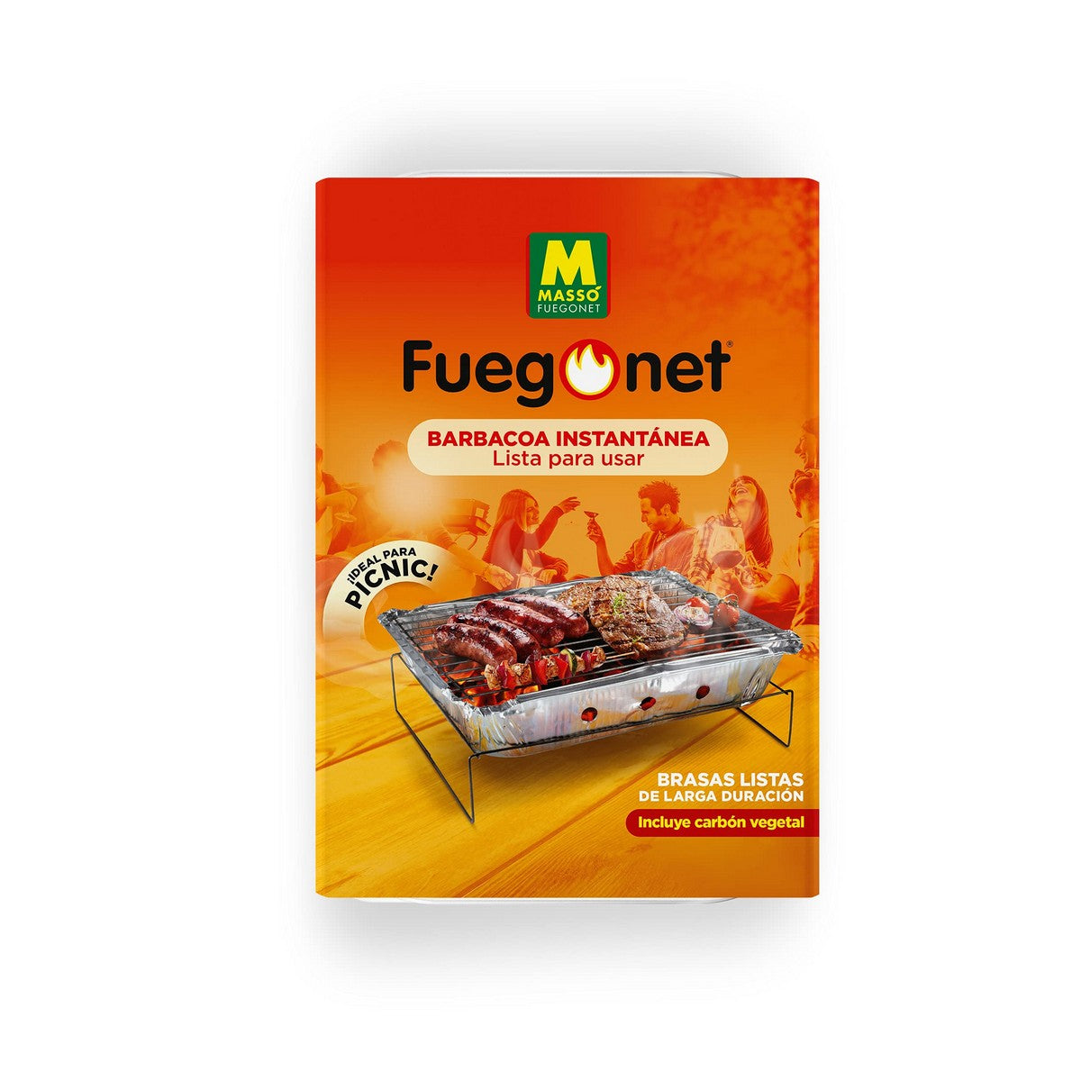 Barbecue Usa e Getta Massó fuegonet el exterior