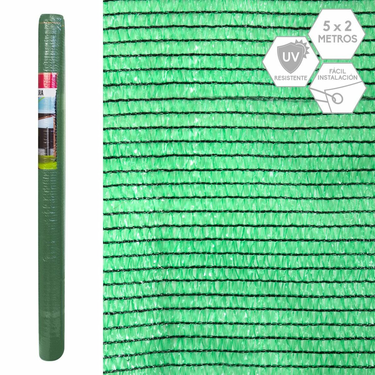 Rete per Nascondere Verde HDPE 500 x 1 x 200 cm