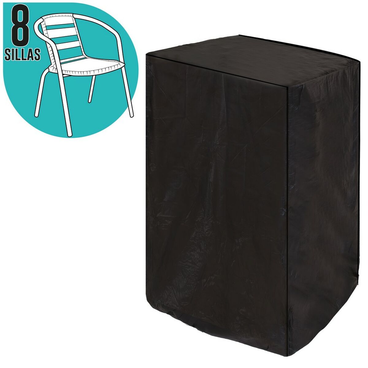 Custodia Protettrice Per le sedie Nero PVC 66 x 66 x 170 cm
