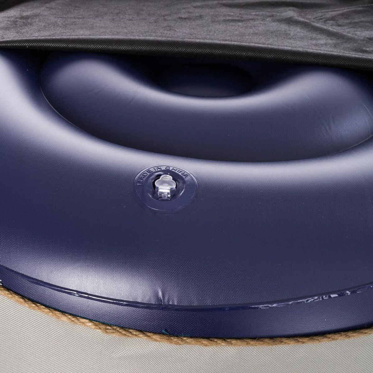 Pouf Gonfiabile Etnico Azzurro 55 x 55 x 25 cm
