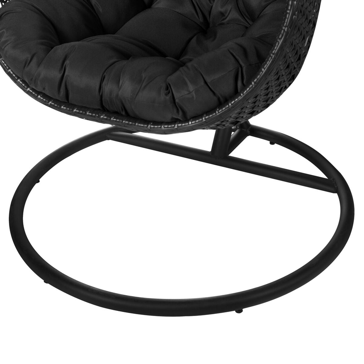 Dondolo sospeso a uovo Dido 190 x 95 x 95 cm Nero Rattan