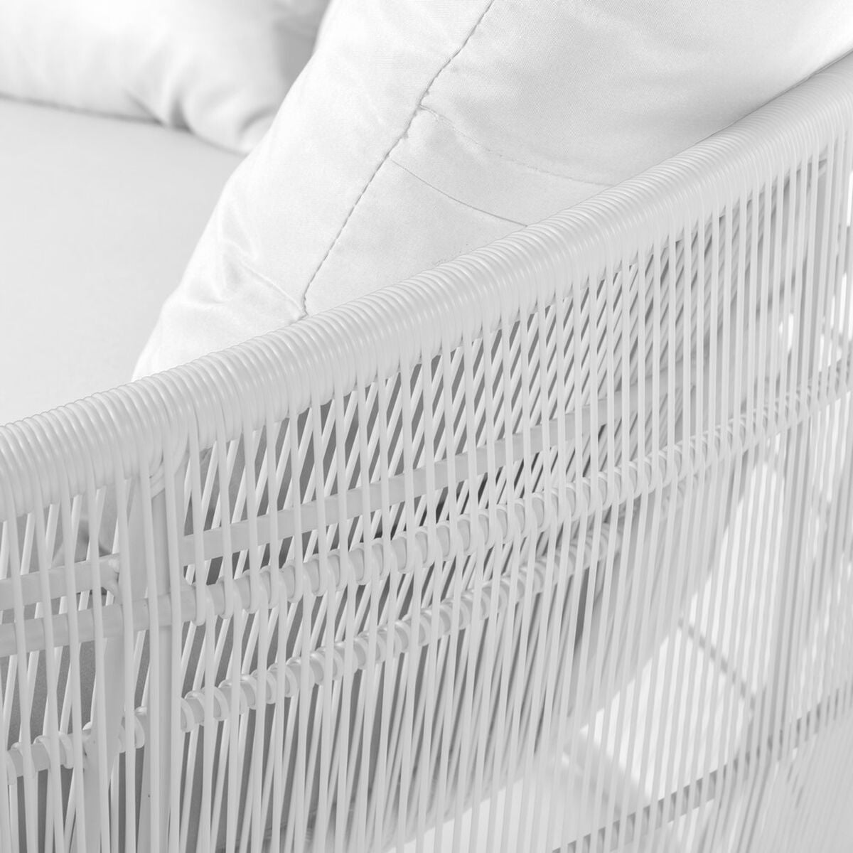 Lettino prendisole rotondo Dido 160 x 160 x 76 cm Rotondo Bianco